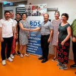 Gruppenfoto nach der Diskussionsrunde mit MdB Dr. Sandra Detzer im Rathaus-Casino Gerlingen.