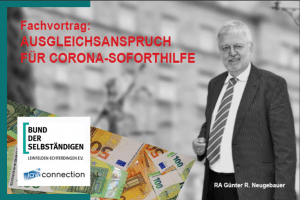 Fachvortrag zum Ausgleichsanspruch für Corona-Soforthilfen / BDS LE